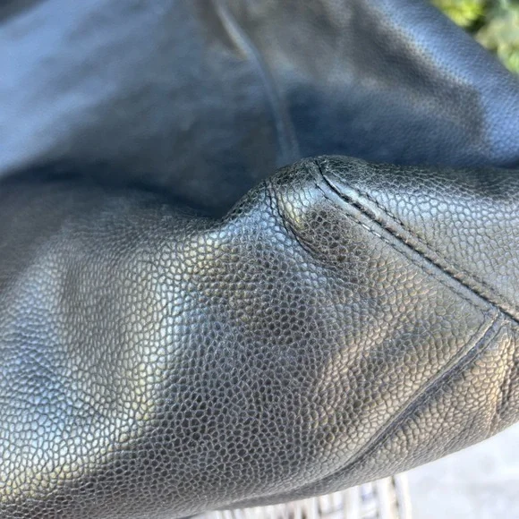 Authentic CHANEL SUPERMODEL black caviar leather large tote bag - Picture 10 of 16